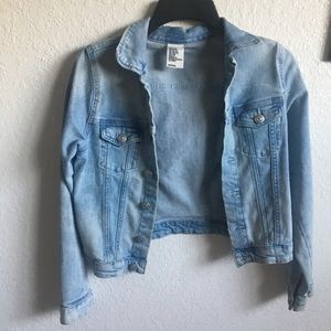 light washed denim jacket
